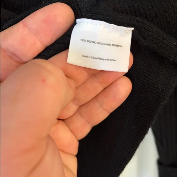 Tory Burch Simone cardigan wool in black size small - Picture 3 of 9